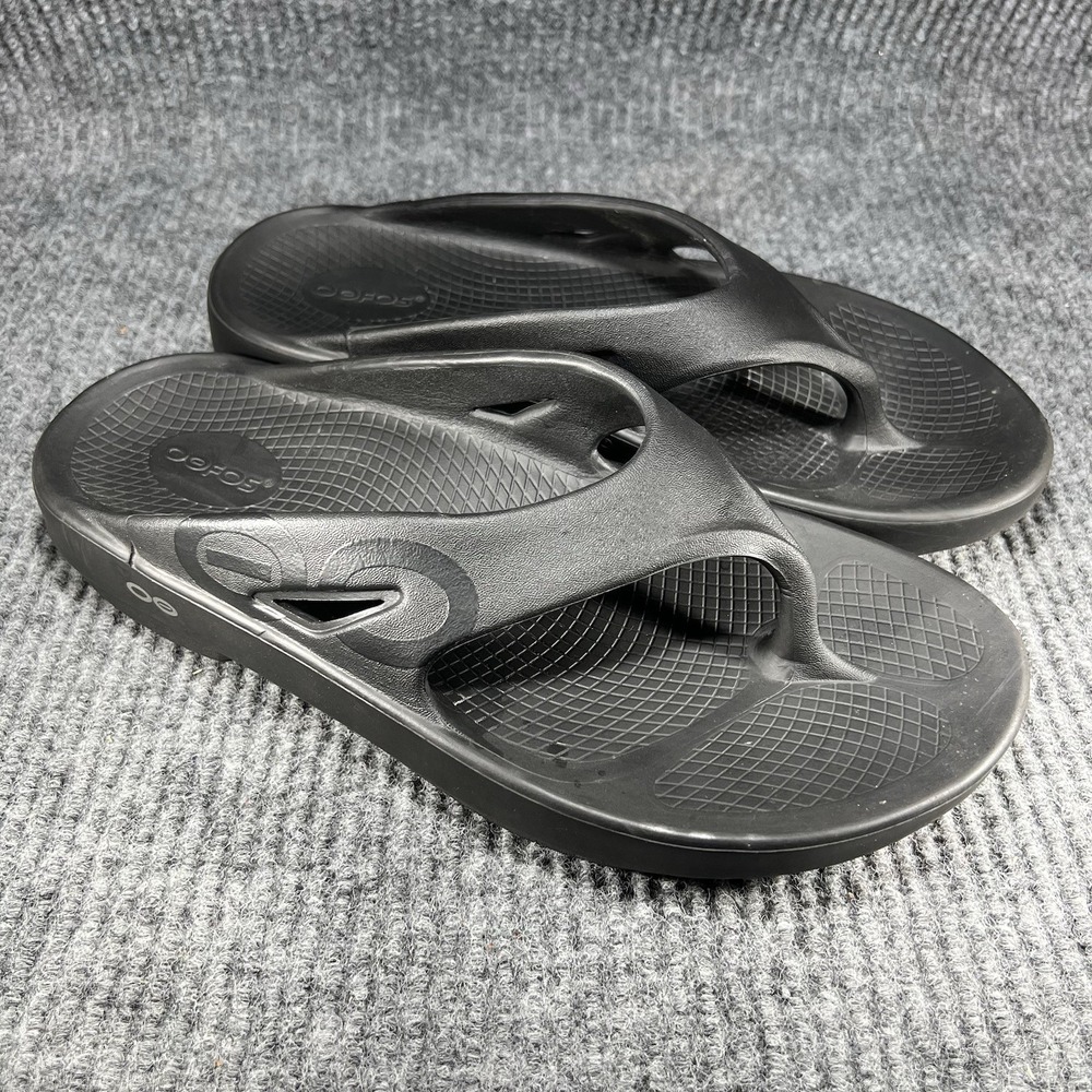 Oofos OOriginal Sandal Womens Size 11 Black Beach Outdoor Walking Recovery Thong